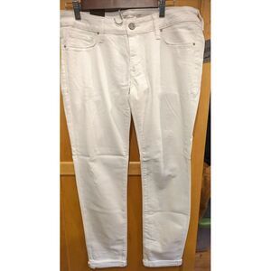 Mavi Jeans Womens 30x32 Tag  Actual 32X33 Emma Slim‎ Boyfriend DIstress White